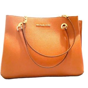 Authentic Michael Kors Teagan Large Long Drop Satchel